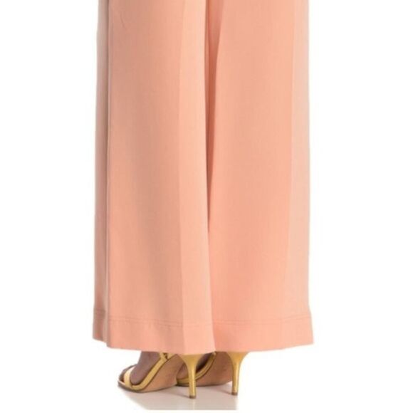 Diane von Furstenburg Coral High-Rise Kiersten Wide Leg Trousers Pants Size 4 - Picture 7 of 16
